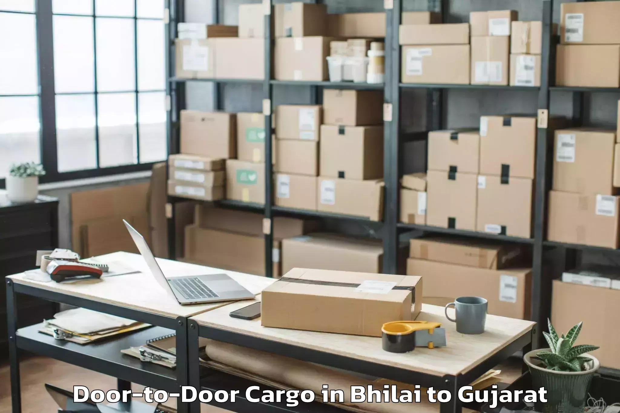 Quality Bhilai to Kalavad Door To Door Cargo